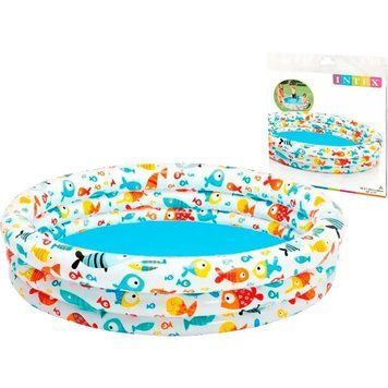 Intex Басейн 59431 NP 3 кільця, розміром 132х28см, обсяг: 248л, вага: 1 кг, від 2-х років НФ-00005661 фото