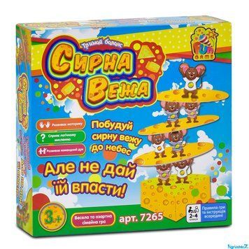 Настільна гра "Сирна вежа" 7265 (12) "4FUN Game Club", у коробці НФ-00013674 фото