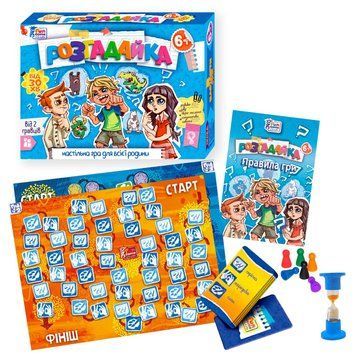 Настільна гра "Розгадайка" 92008 (24/2) "4FUN Game Club", пісочний годинник, ігрове поле, фішки, кар НФ-00013675 фото