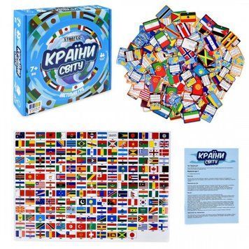 Настільна гра Strateg Країни світу (30952) НФ-00015079 фото