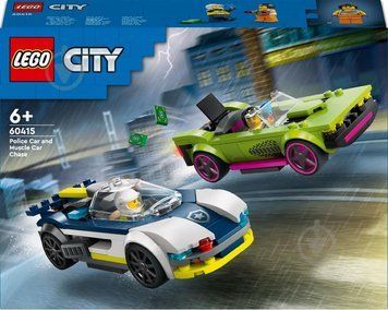 Конструктор LEGO City Преследование маслкара на полицейском автомобиле 60415 Преследование маслкара на полицейском автомобиле НФ-00015692 фото