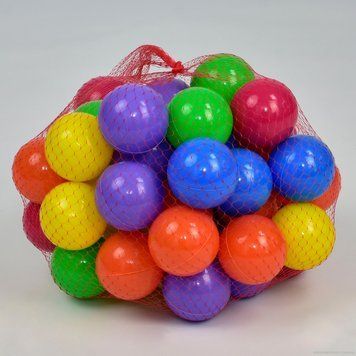 Шарики мал "60 мм - мягкие" 13026 50 шт "M-Toys", в сетке НФ-00008377 фото