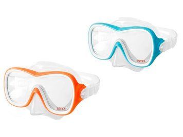 Маска для плавания Intex 55978 р.31-33 бирюзовый,оранжевый, оранжевый НФ-00011341 фото