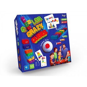 Настільна розважальна гра "Color Crazy Cubes" укр CCC-02-01U НФ-00011146 фото