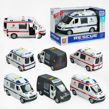 Машина WY 590 А/ WY 590 В/ 590 С світло, звук, інерція, в коробці НФ-00008572 фото