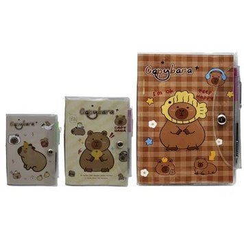 Блокнот 7,5*10см/60л./1003799/ == на кнопке с ручкой "Капибара" НФ-00012261 фото