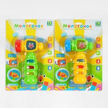 Музыкальный молоточек 37156 "TK Group", ОЗВУЧЕНИЕ НА УКРАИНСКОМ ЯЗЫКЕ, песня, звуки, подсветка НФ-00002723 фото