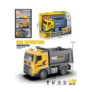 Спецтехніка JS 171 "Самоскид", масштаб1:20, інерція, підсвічування, звуки, гумові колеса, рух НФ-00011852 фото