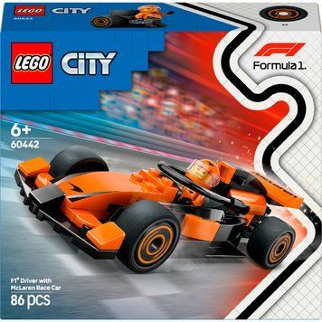 Конструктор LEGO City Пілот F1 з автомобілем для перегонів команди McLaren (60442) НФ-00012544 фото