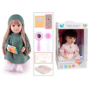 Интерактивная кукла TK 9768-35 (9) "WToys", ОЗВУЧЕНИЕ НА УКРАИНСКОМ ЯЗЫКЕ, высота 55 см, пульт, на б НФ-00014306 фото