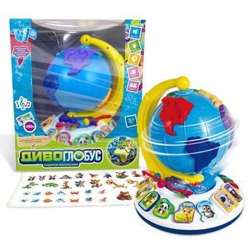 Чудо-глобус 62609 (12) &laquo;WToys&raquo;, ОЗВУЧКА НА УКРАИНСКОМ ЯЗЫКЕ, 7 стихотворений, 7 песен, 10 сказок, ноты, ц НФ-00017549 фото