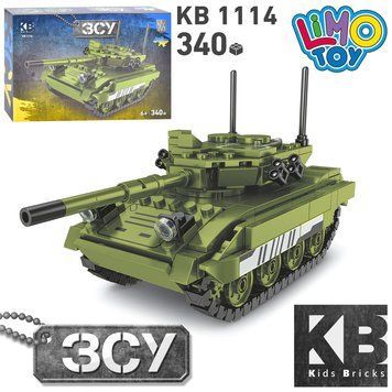 Конструктор KB 1114 военная техника, танк, 340дет, в кор-це НФ-00000464 фото