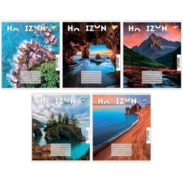 Зошит учнівський 60 аркушів клітинка Yes Horizon nature 767144 НФ-00007180 фото