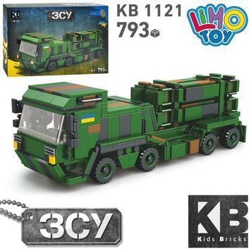 Конструктор KB 1121 военный, машина, 793 дет, в кор-це НФ-00000469 фото