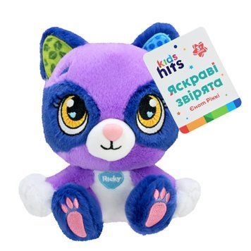 М&rsquo;яка іграшка KidsHits Brightmals арт. KH62/004 (48шт) єнот Ricky 15 см НФ-00014349 фото