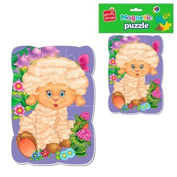 Магнитные бэби пазлы "Малыш сможет. Овечка" VT3301-02 (50) "Vladi Toys" НФ-00014319 фото