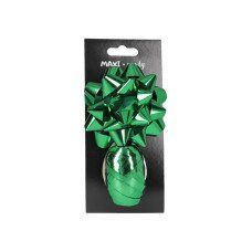 Прикраси-бант та стрічка "Maxi" SB003-SP-Green зелений, бант d:8,89см, стрічка 10м НФ-00006600 фото