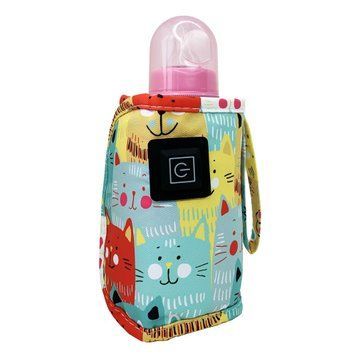 Портативный подогреватель для детских бутылочек Mega Zayka MGZ-0221 желт, Котик (MGZ-0221 Turquoise-RT) НФ-00014193 фото