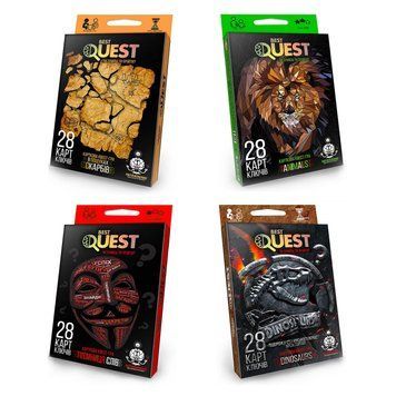 Карткова квест-гра "Best Quest" Таємниця слів BQ-01-01U,02U,03U,04U УКР. "Danko Toys" НФ-00012494 фото